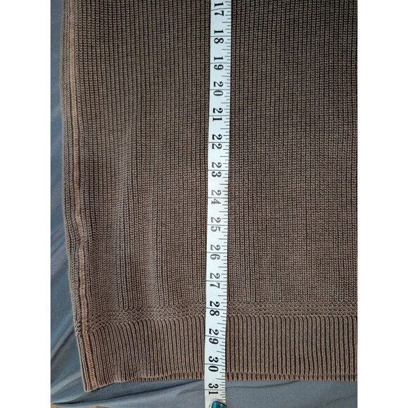 Tommy Bahama Sweater Men's Med East River Cotton Brown Long Sleeve Ribbed EUC - Picture 8 of 10
